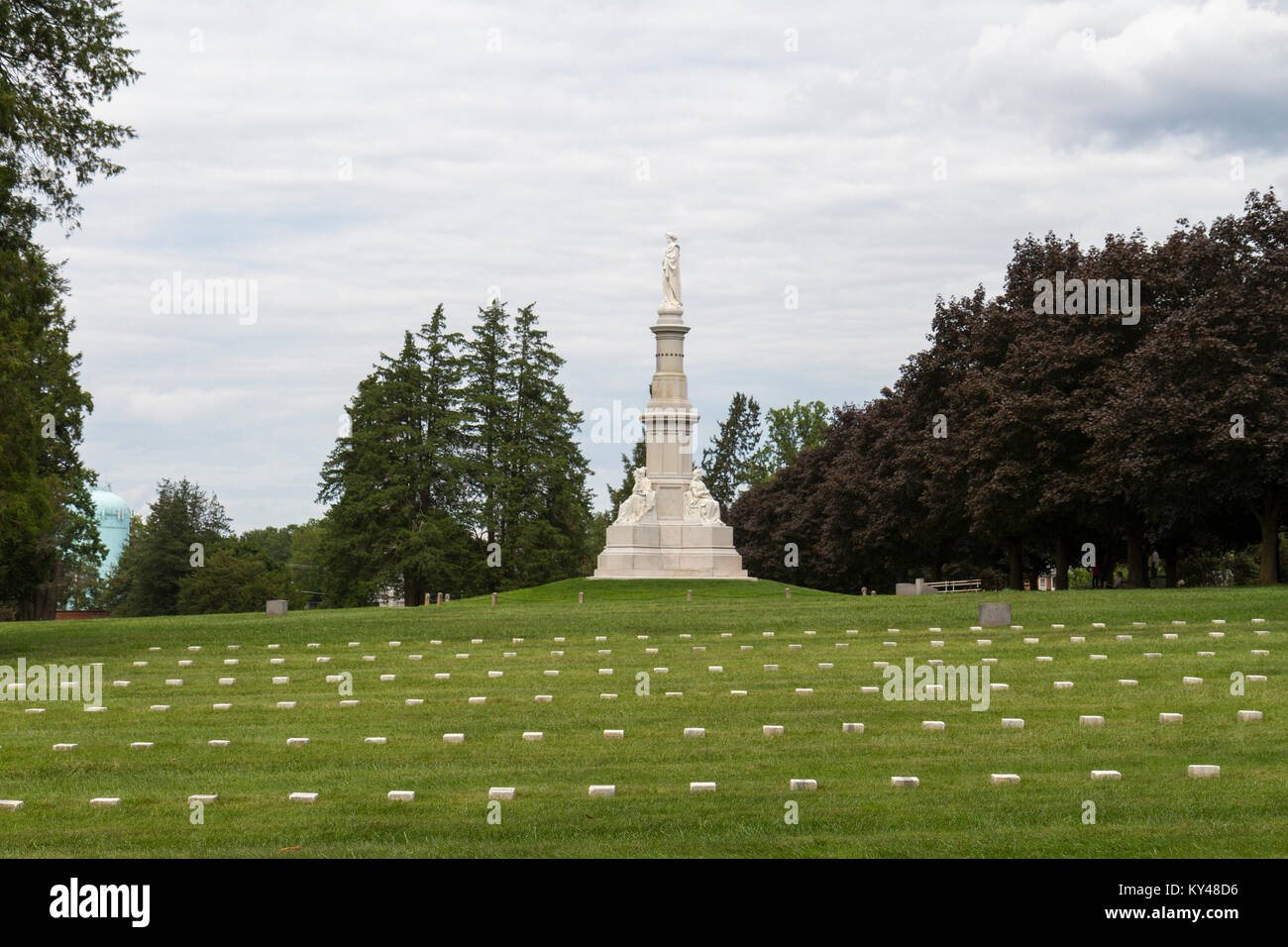 Die Soldaten 'National Monument, Gettysburg National Cemetery (Soldaten National Cemetery), Gettysburg, Pennsylvania, USA. Stockfoto