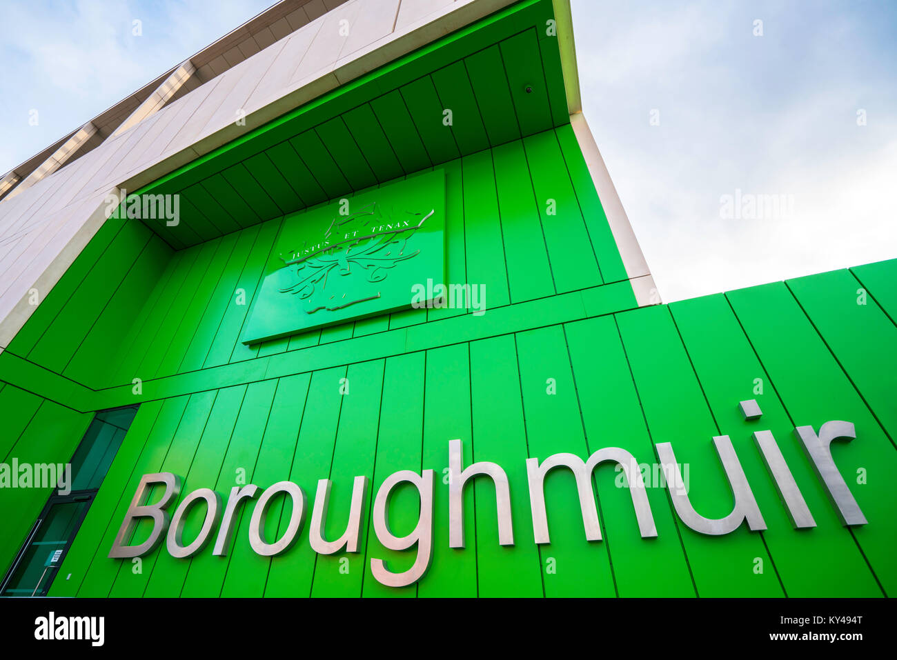 Neue Boroughmuir High School kurz vor der Fertigstellung in Edinburgh, Schottland, Vereinigtes Königreich. Stockfoto