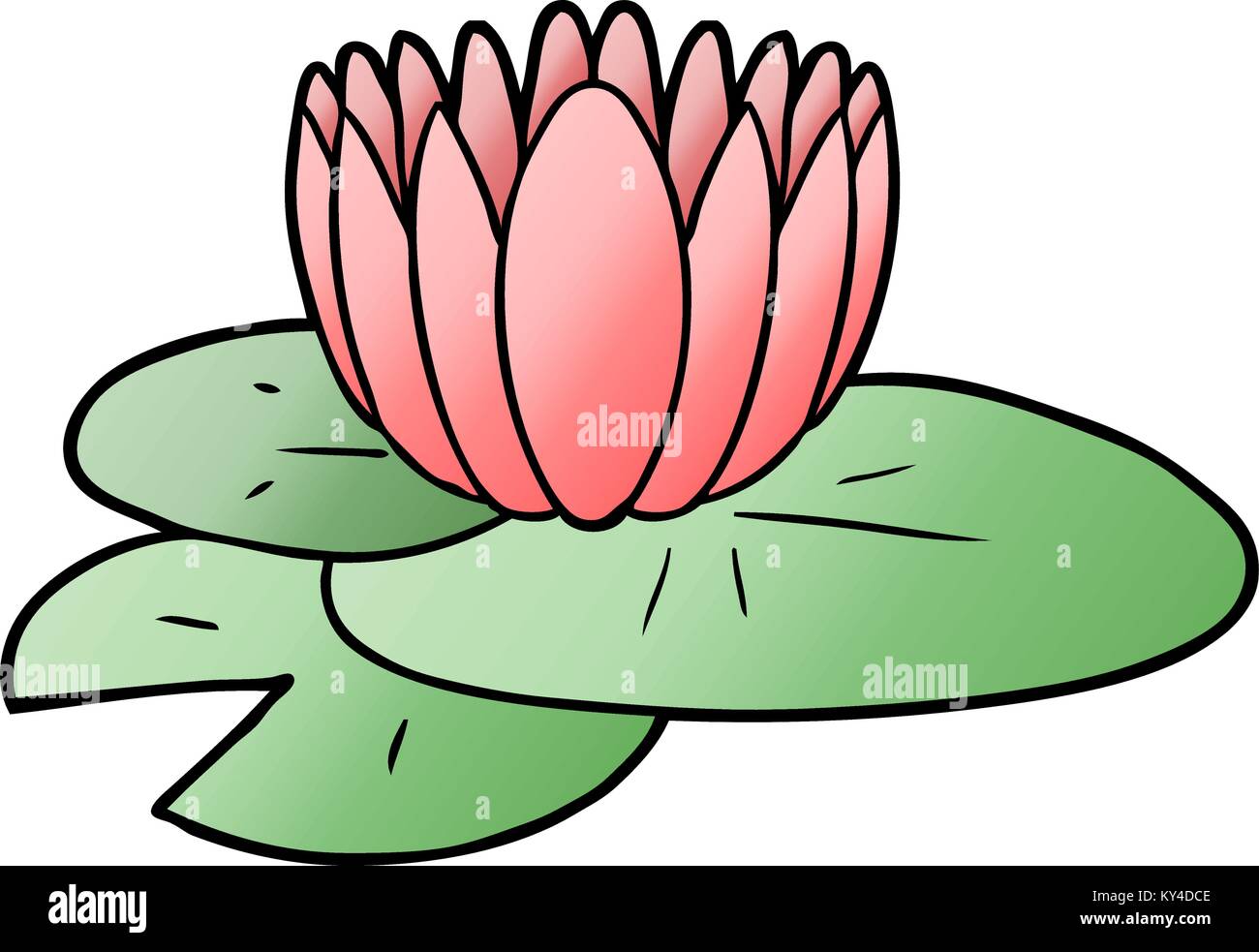Cartoon Seerose Vektor Abbildung Bild 171587374 Alamy