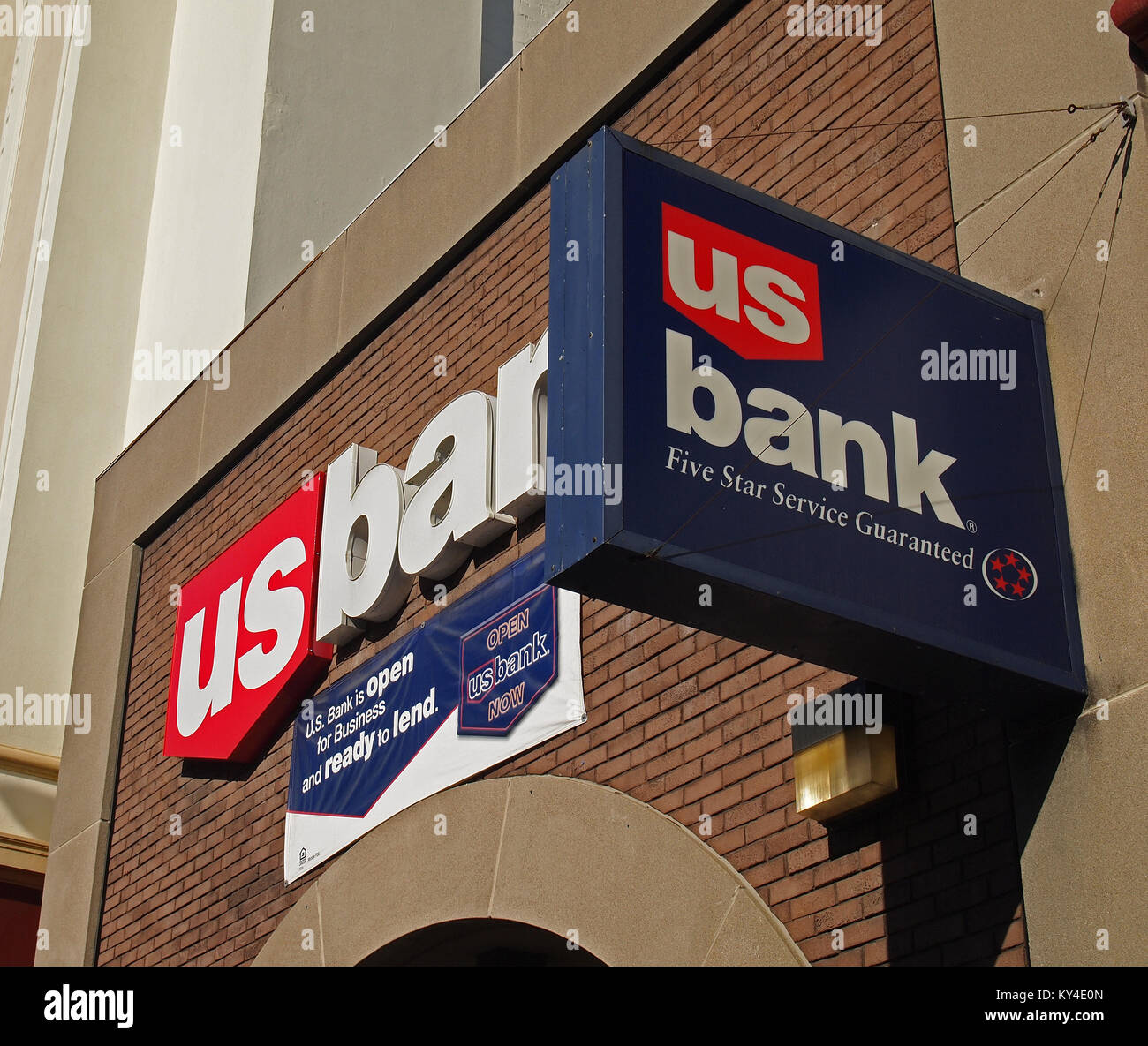 US-Bank Filiale in San Francisco, Kalifornien Stockfoto