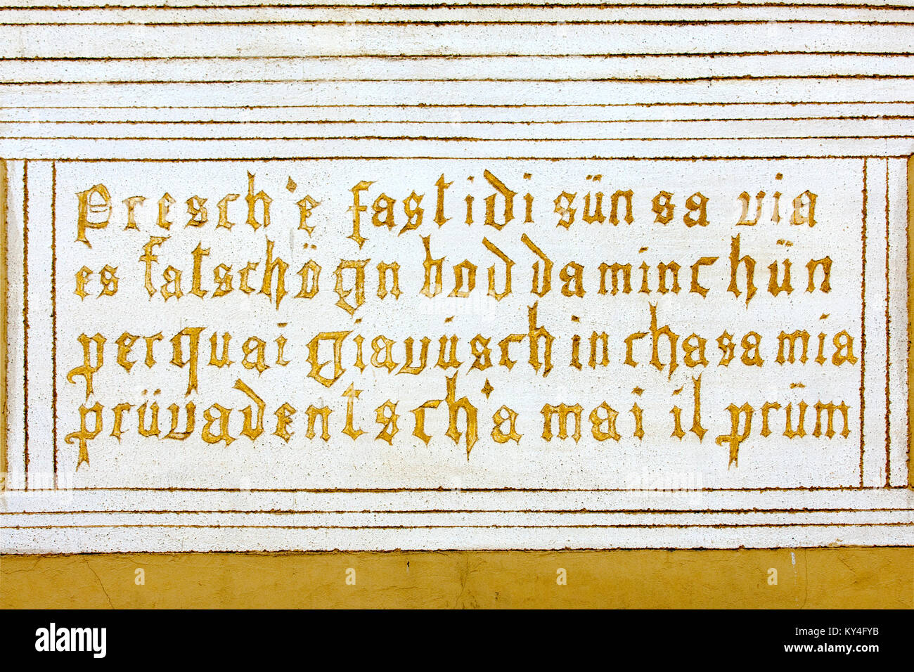 Schweiz, Engadin, Gesendet bei Bad Scuol, Stockfoto