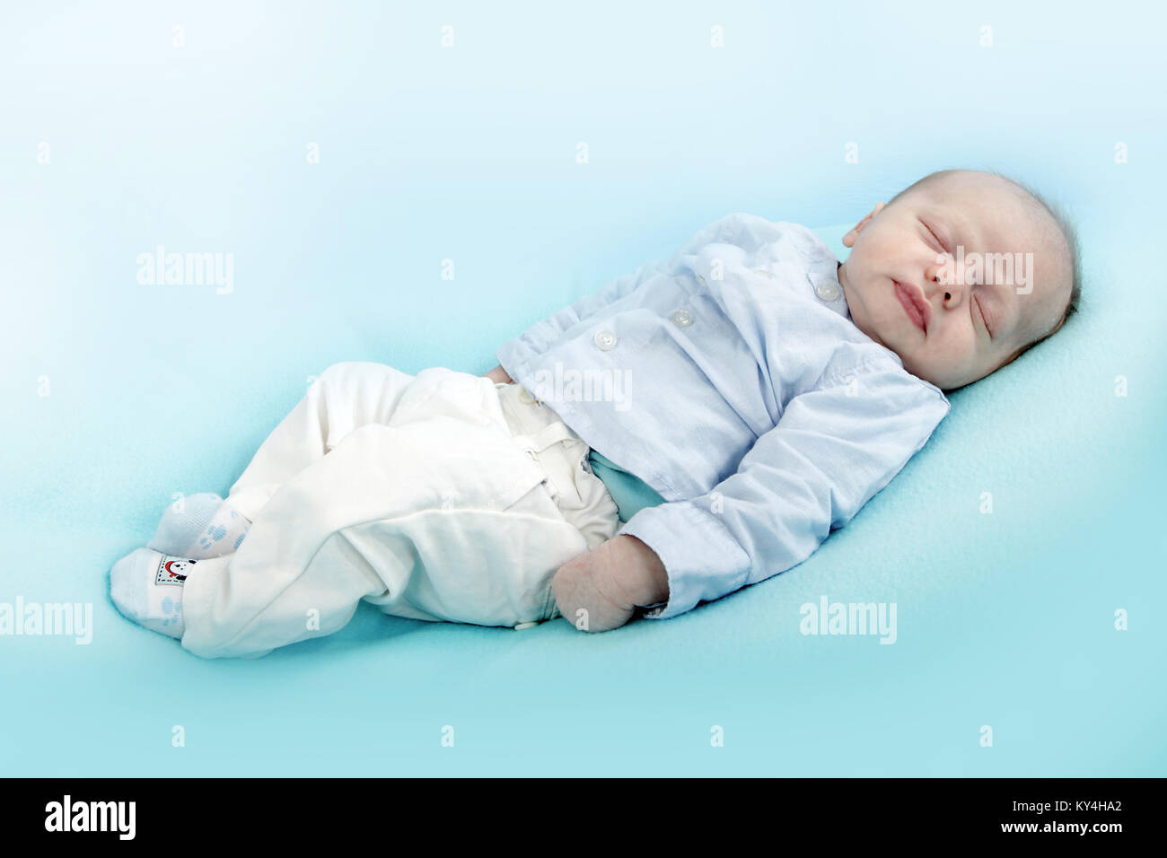 Die Überprüfung auf Baby schlafen Stockfoto