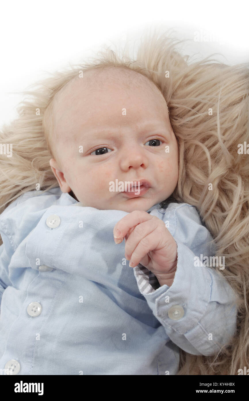 1 Monate alten Baby Boy, Relaxen, Chillen Stockfoto