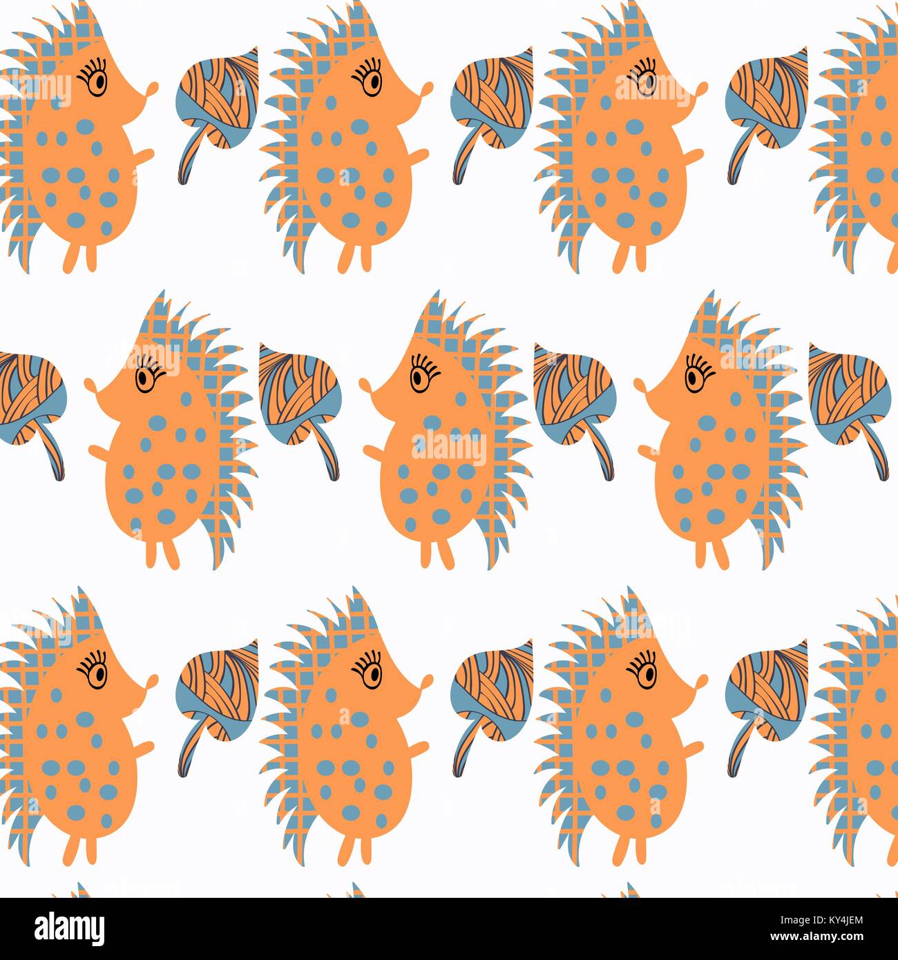 Hedgehog Hintergrund Design, Vektor Bild Stock Vektor