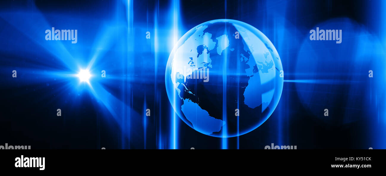 Globale Technologie-Hintergrund Stockfoto