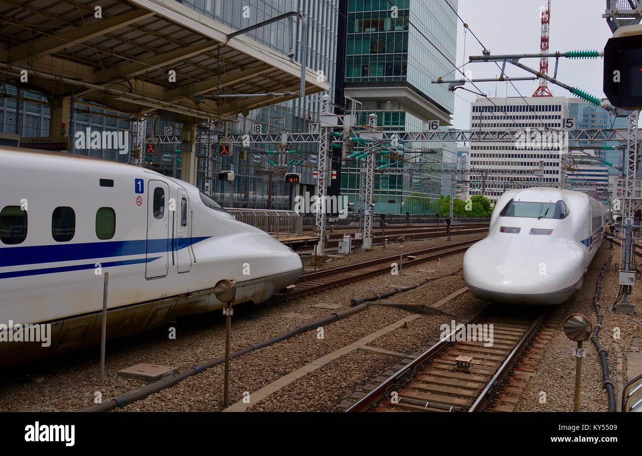 Shinkansen von Tokio Stockfoto