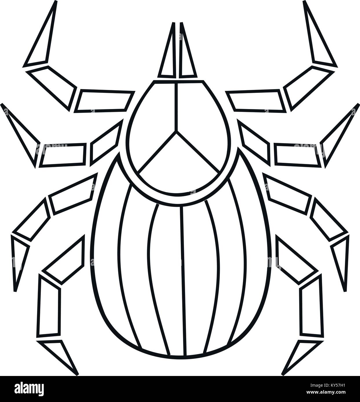 Abstrakte und geometrische Häkchensymbol Stock Vektor