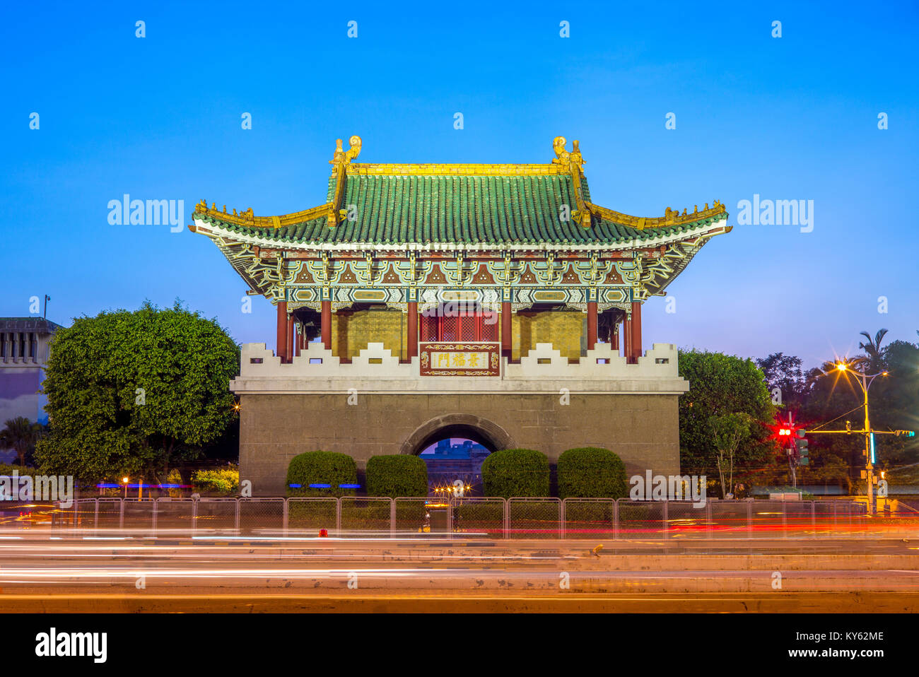 Tor des alten Taipei City. Stockfoto