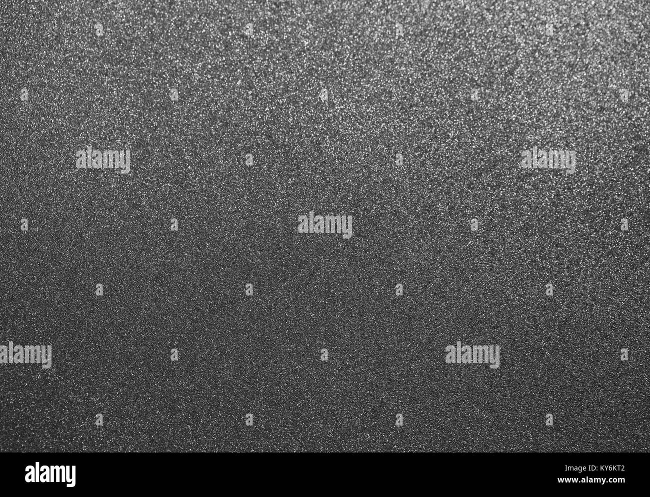 Grau Textur. Makro Aufnahmen von nicht-haftende Oberfläche der Pfanne. Horizontale Farbfotografie. Stockfoto