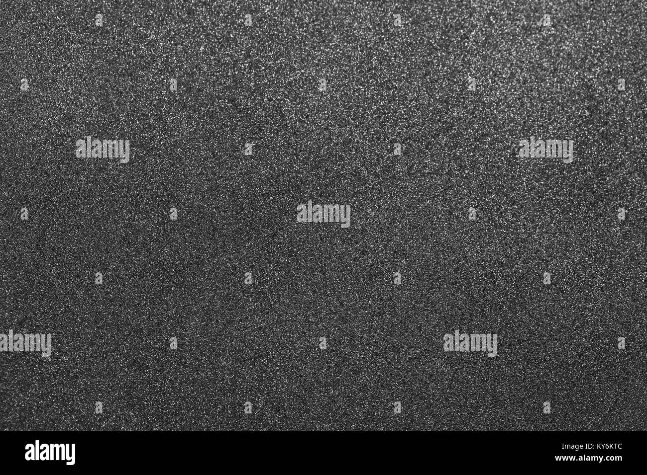 Grau Textur. Makro Aufnahmen von nicht-haftende Oberfläche der Pfanne. Horizontale Farbfotografie. Stockfoto