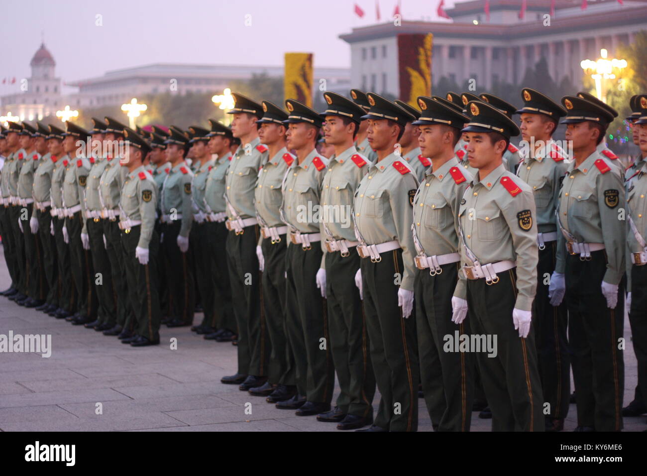 PLA in der Nähe Platz des Himmlischen Friedens in Peking, China Stockfoto