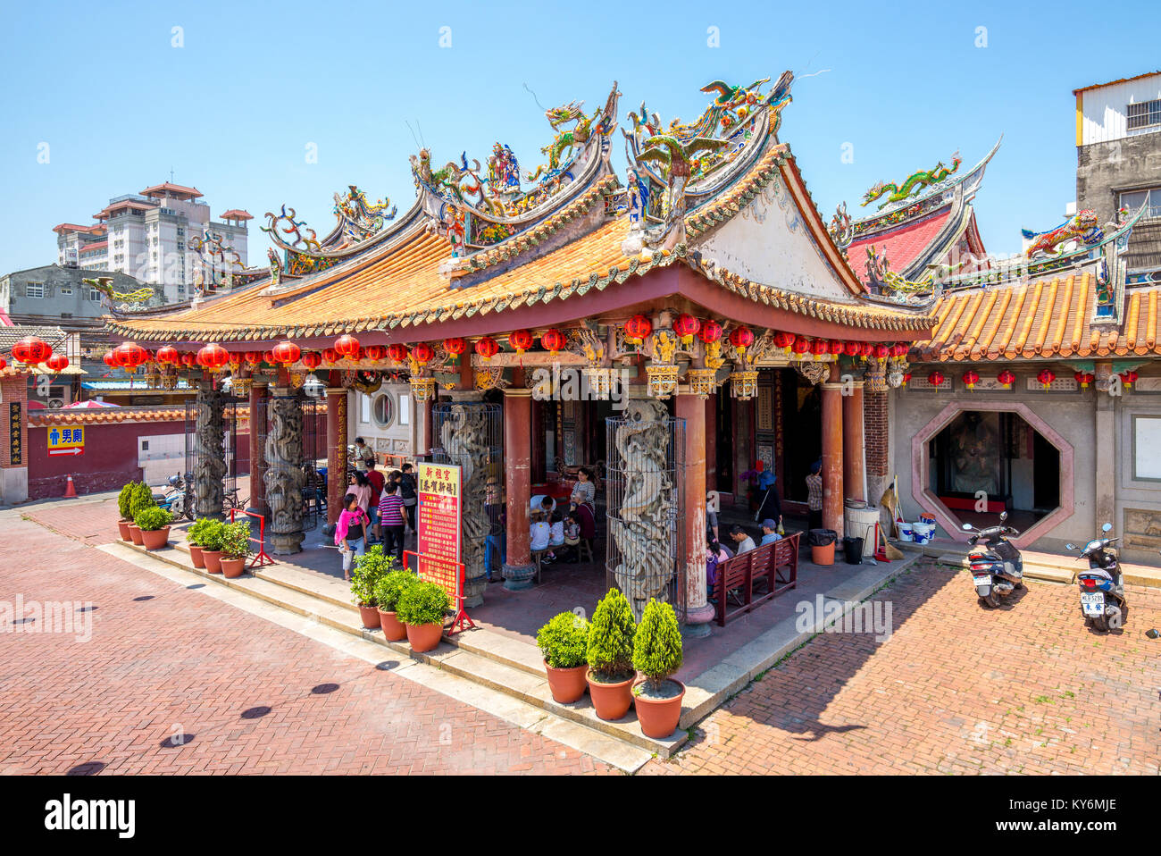 Lukang Mazu Tempel in changhua, Taiwan Stockfoto