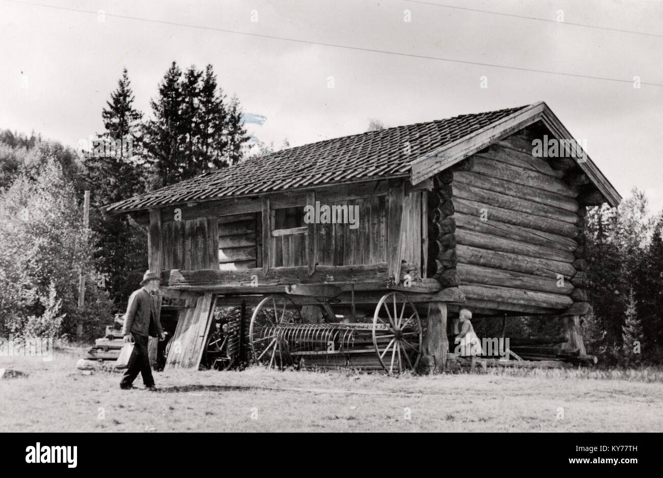 Raaen Nordre, Råen, Buskerud - Riksantikvaren-T 061 01 0076 Stockfoto