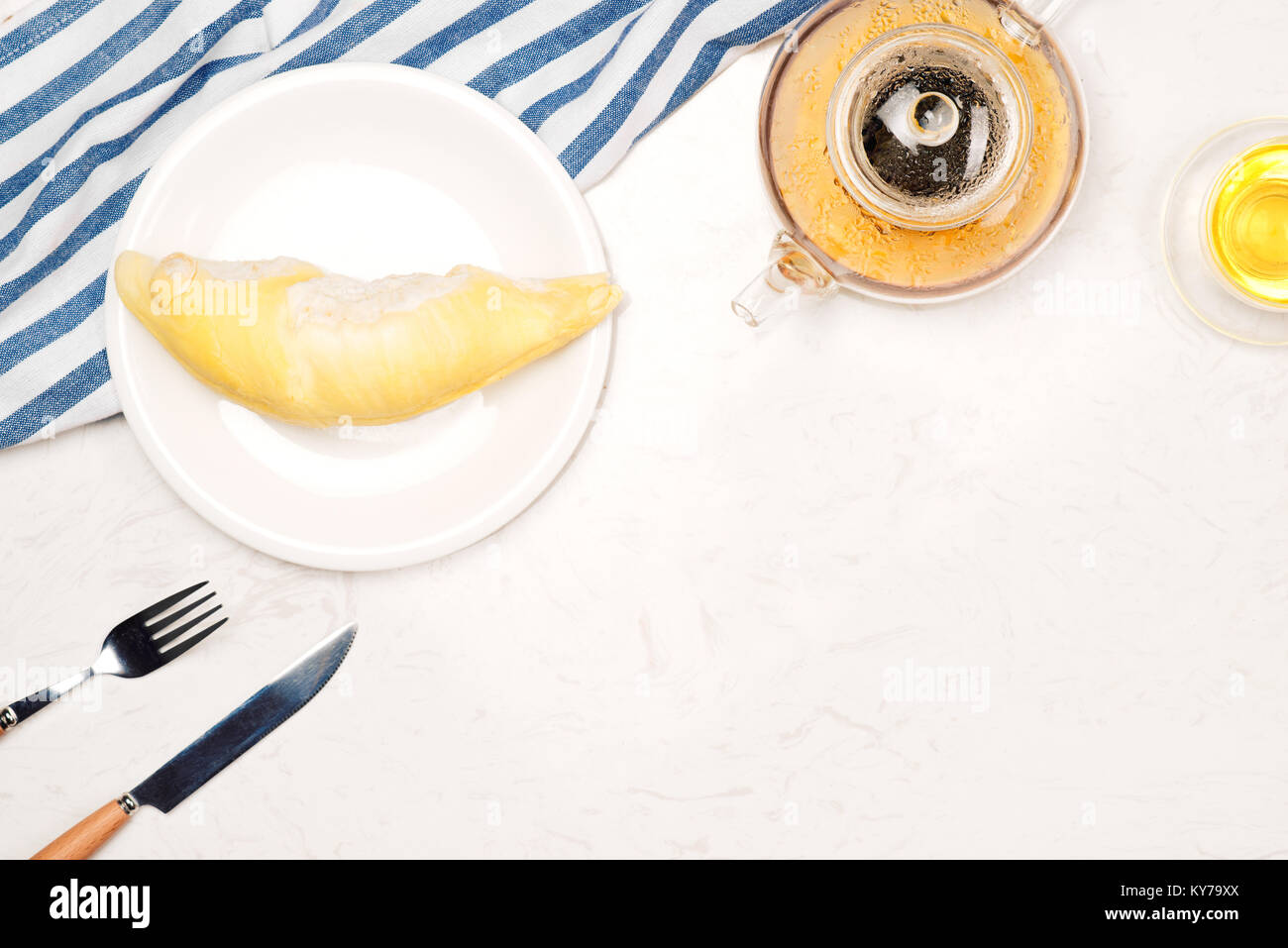 Durian ist Vietnamesisch tropische Früchte so lecker, süß und gut riechen. Stockfoto