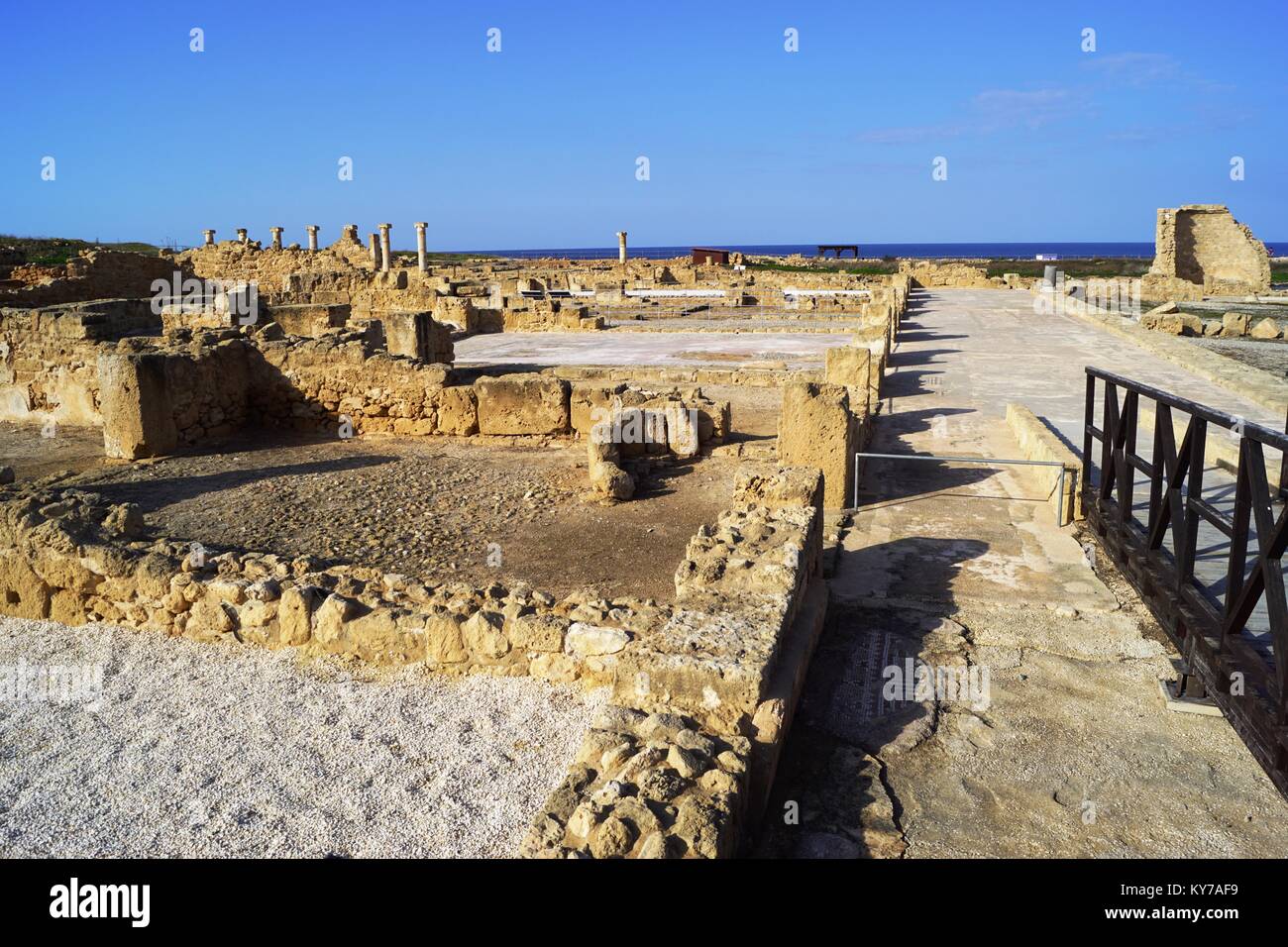 Der Archäologische Park Paphos, Paphos, Zypern Stockfoto