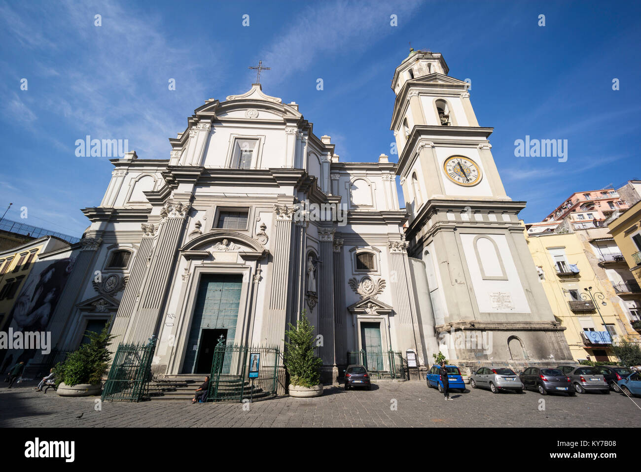 Neapel. Italien. Basilika Santa Maria della Sanità, Dominikanische Architekt, Fra' Giuseppe Nuvolo (1570-1643), 1602-1610. Stockfoto