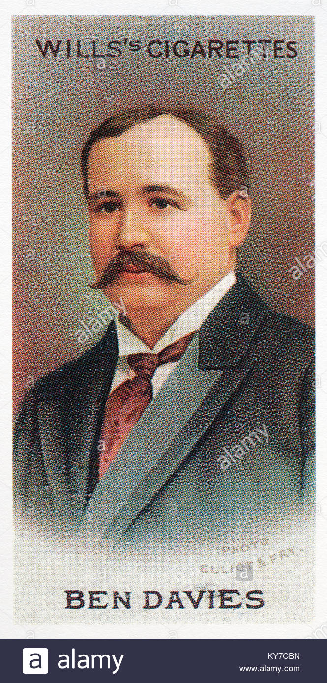 Ben Davies war eine walisische Tenor 1858 - 1943 Stockfoto