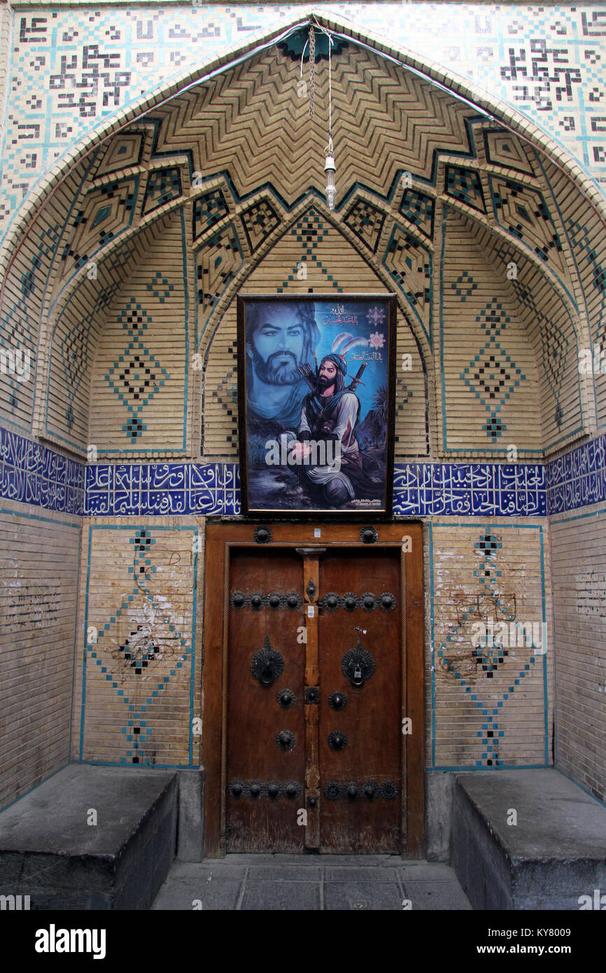 Tür der Moschee in Esfahan, Iran Stockfoto