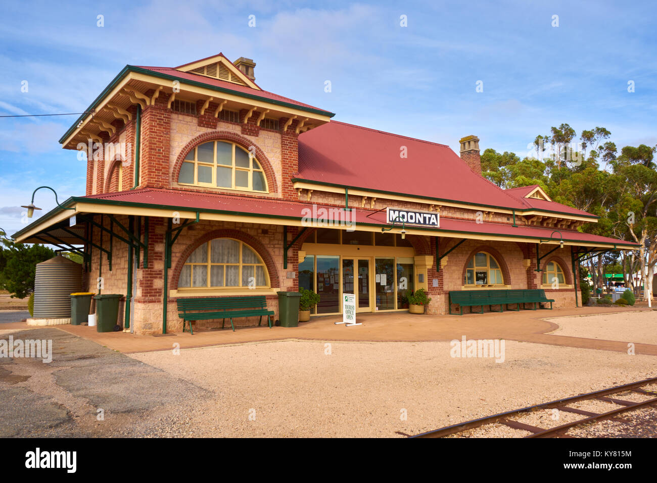 Moonta Mines Railway, moonta Bahnhof, South Australia, Australien Stockfoto