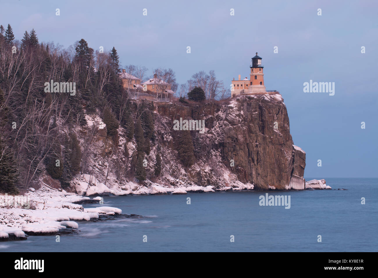 Split Rock Lighthouse, Split Rock State Park, Lake Superior, MN, USA, von Dominique Braud/Dembinsky Foto Assoc Stockfoto