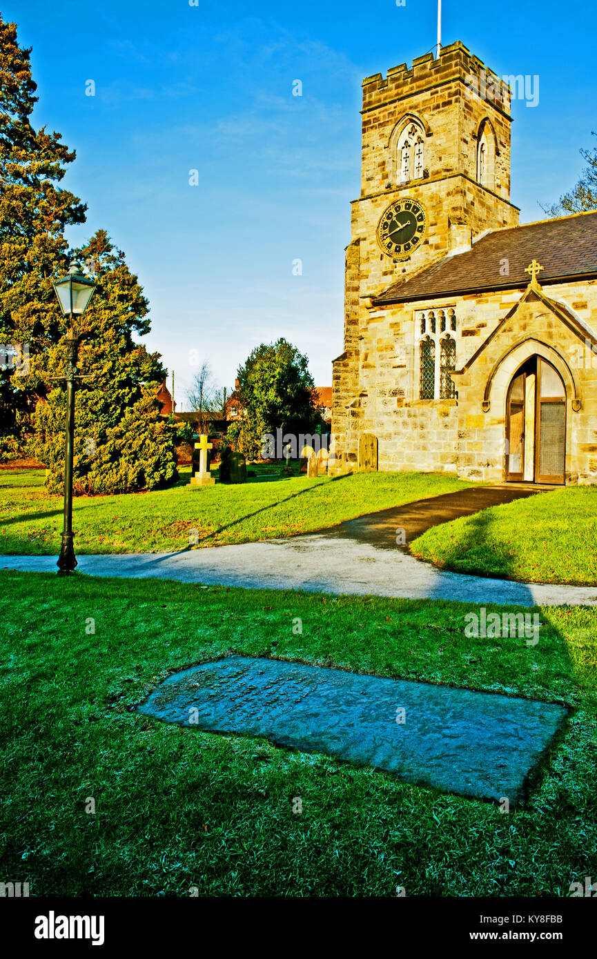 Kirche St. Nikolaus, Stillington, North Yorkshire England Stockfoto