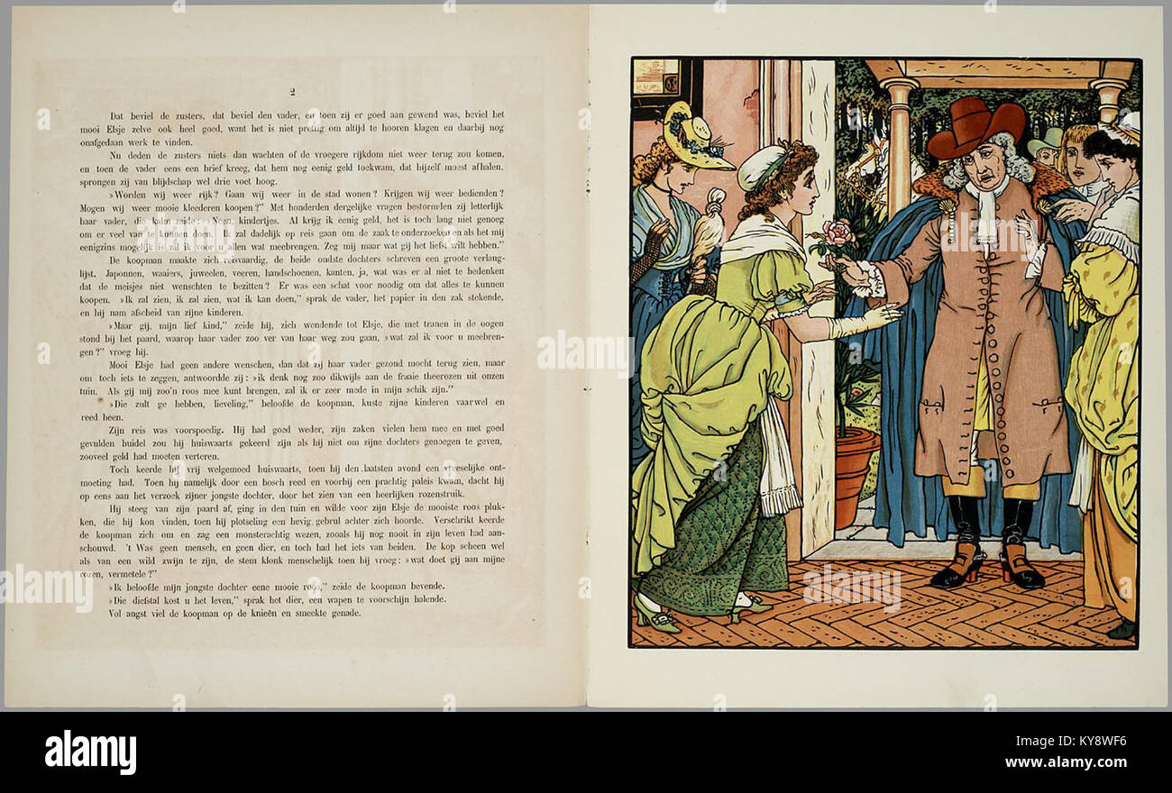 Eine Illustration oder ein Foto mit dem Titel „Mooi Elsje“, die ein weibliches Motiv oder eine weibliche Figur darstellt, Teil der PPN 864945760-Kollektion. Stockfoto