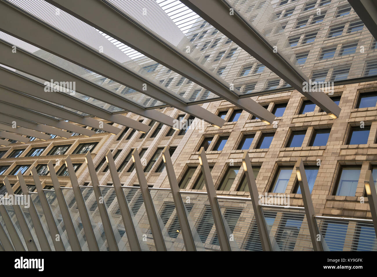 Neueste Chicago Loop Bahnhof Stockfoto