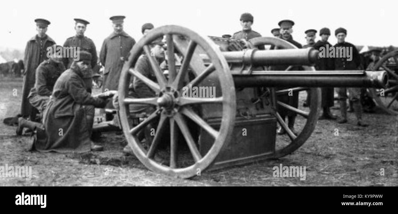 QF 18 pounder Valcartier Quebec 1914 Stockfoto