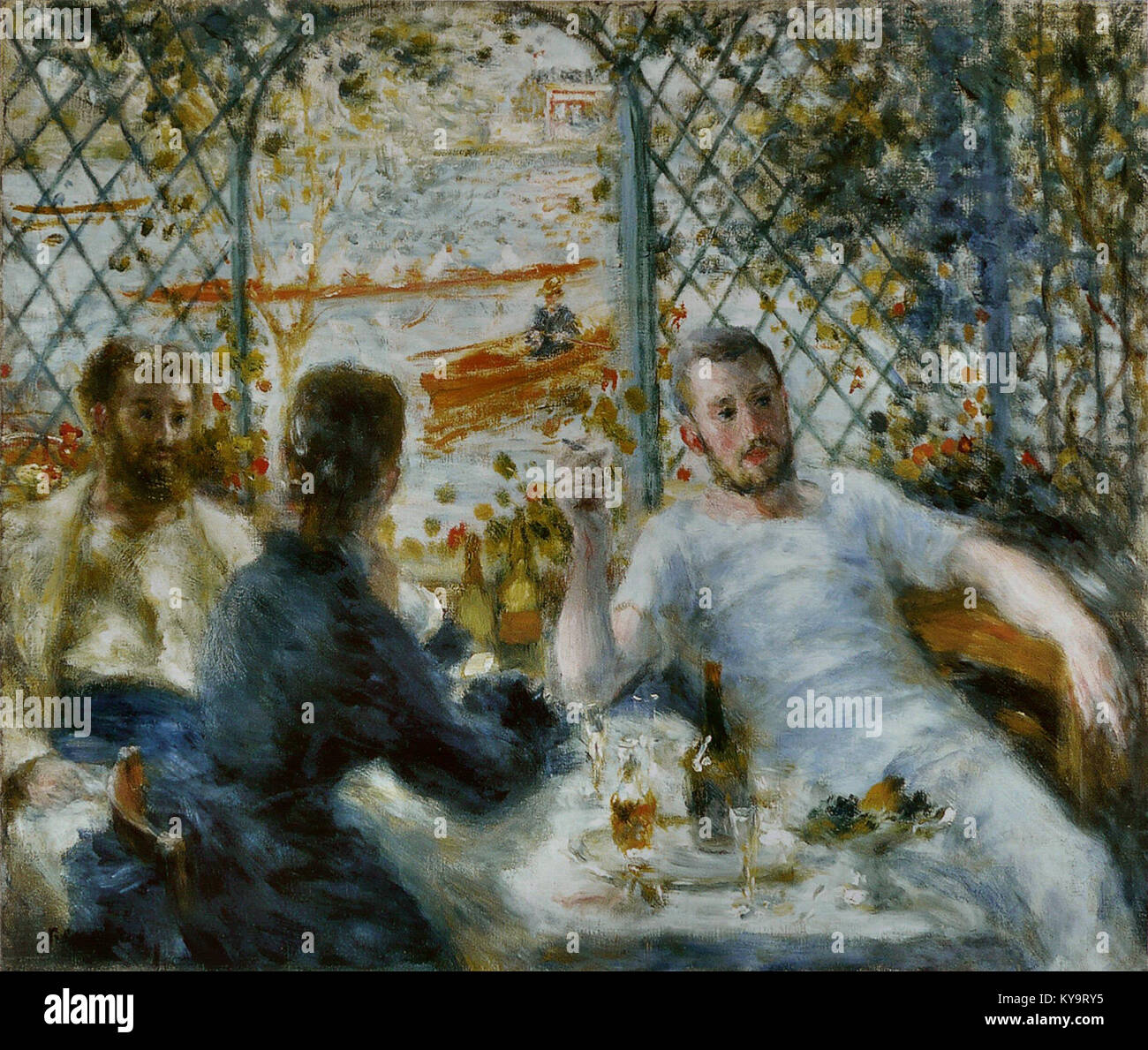 Pierre-Auguste Renoir - Le Déjeuner au bord de la Rivière Stockfoto