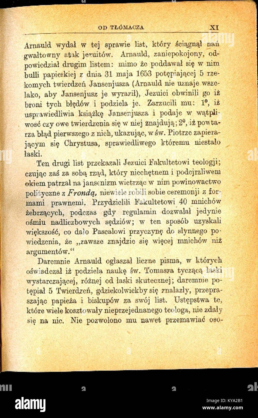 Ein Porträt oder Illustration von Pascal-Prowincjałki, das ein Individuum darstellt, das künstlerischen Stil und kulturelle Darstellung des frühen 20. Jahrhunderts widerspiegelt. Stockfoto