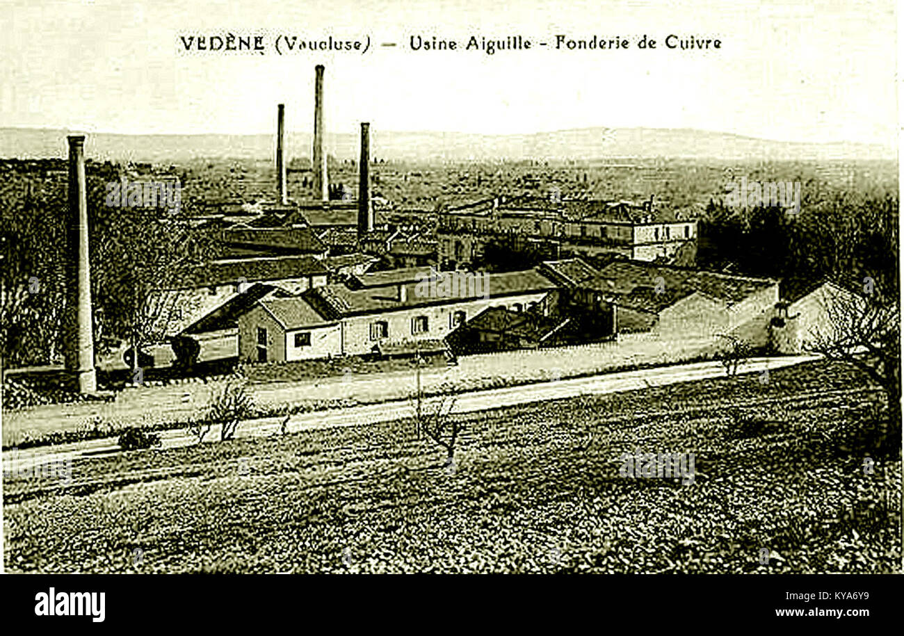 Vedène fonderie de Cuivre Stockfoto