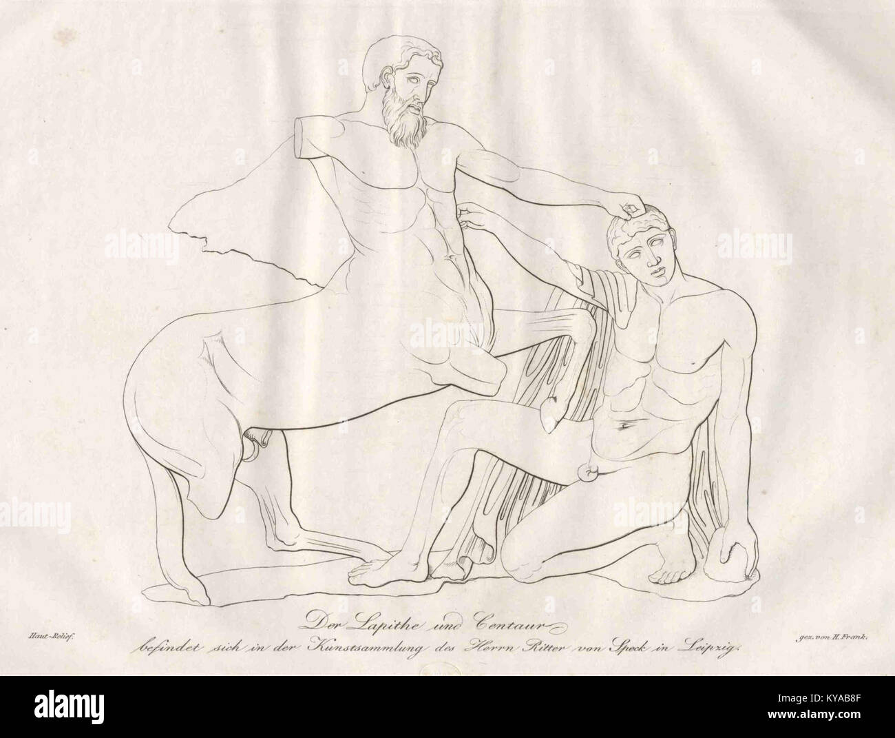 Die *Specksche Gemäldesammlung* aus dem Jahr 1827 ist eine historische Kunstsammlung, die europäische Malerei des 19. Jahrhunderts zeigt. Diese Sammlung stellt bedeutende Werke aus den frühen 1800er Jahren dar und bietet einen Einblick in die Kunsttrends dieser Zeit. Stockfoto