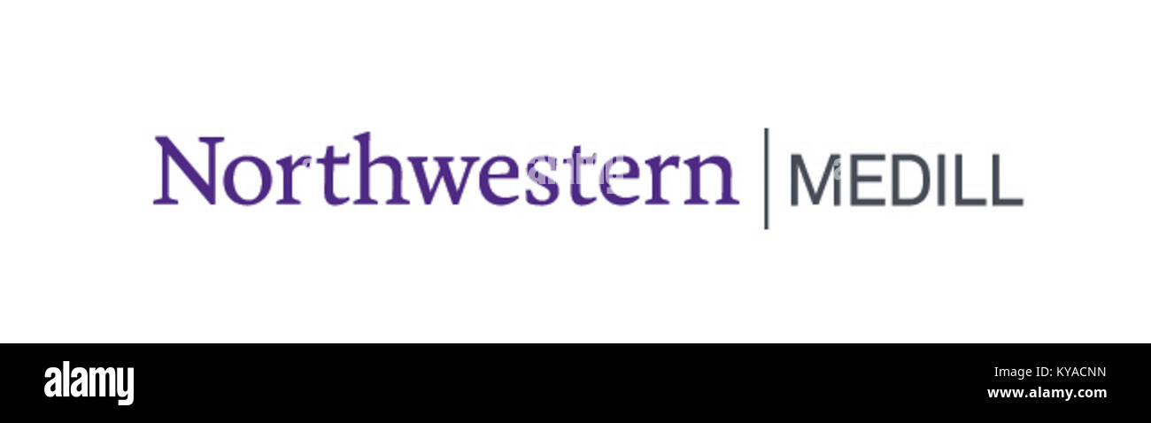 Northwestern University, medill School des Journalismus, Medien, Integrated Marketing Communications logo Stockfoto