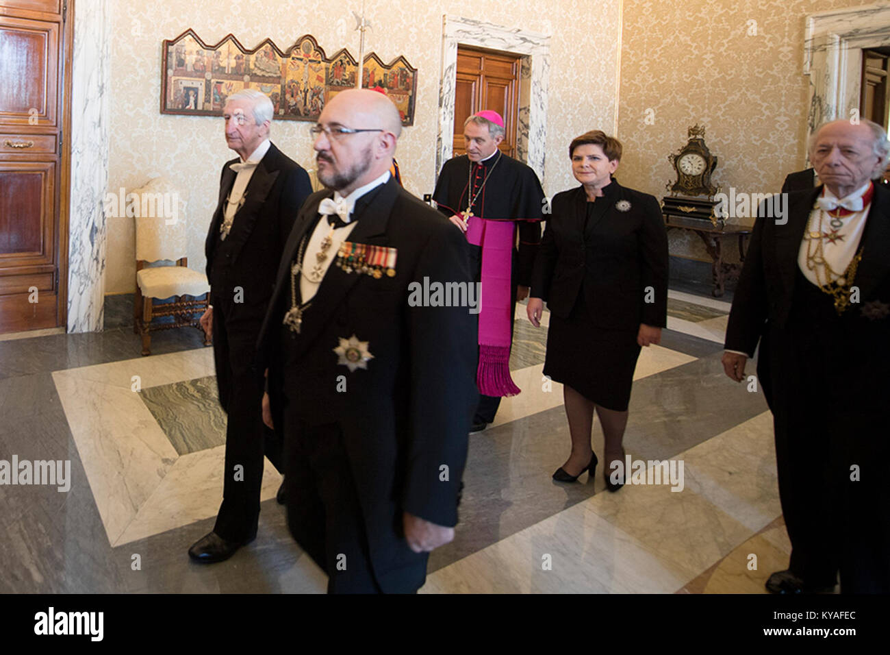 Premier Beaty Szydło Wizyta w Watykanie - 26892633312 Stockfoto