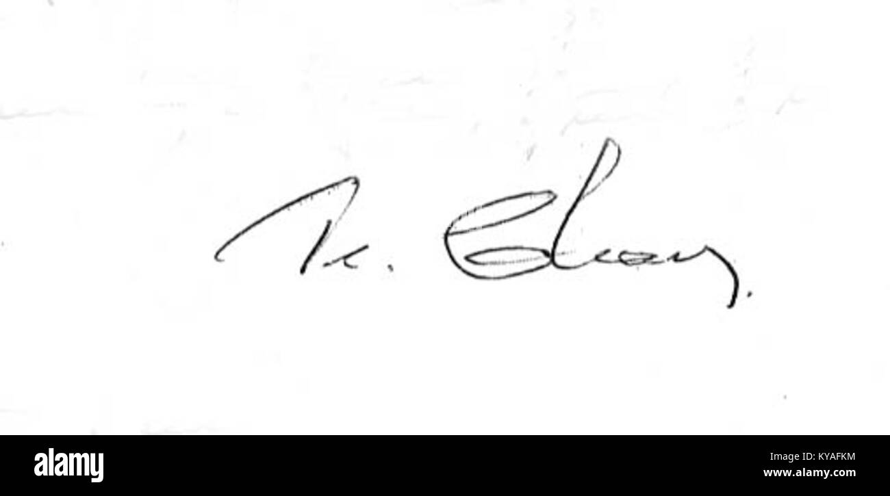 Autogramm von Monsenhor Joaquim Raimundo Ferreira Chaves (1913–2007), einem Priester und Schriftsteller, der Mitglied der Academia Piauiense de Letras war. Stockfoto