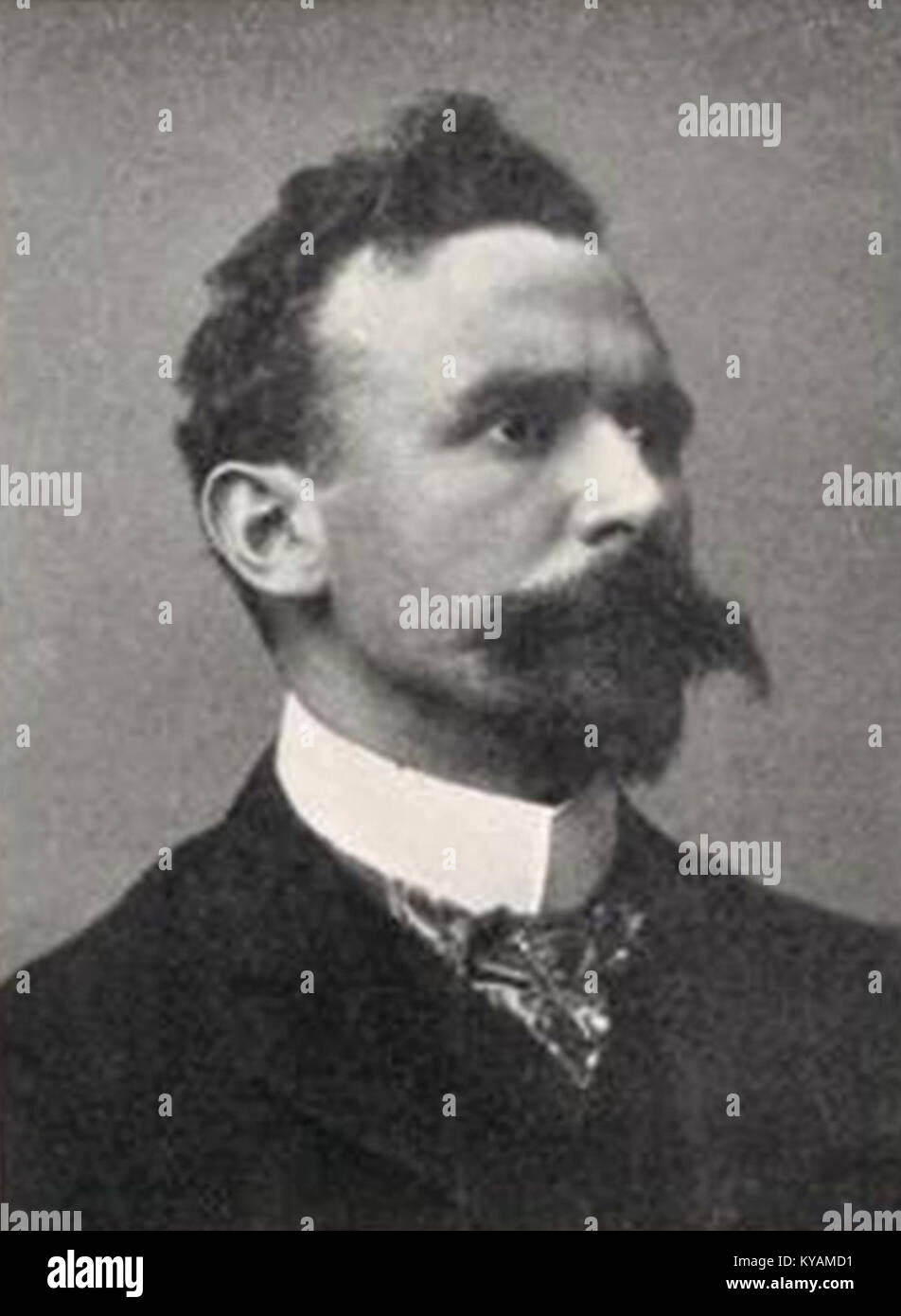 Paul Clemen, Vorsitzender der Kunsthistorischen Ausstellung in Düsseldorf, organisierte 1904 Kunstausstellungen und prägte die kulturelle und künstlerische Tätigkeit des frühen 20. Jahrhunderts. Stockfoto