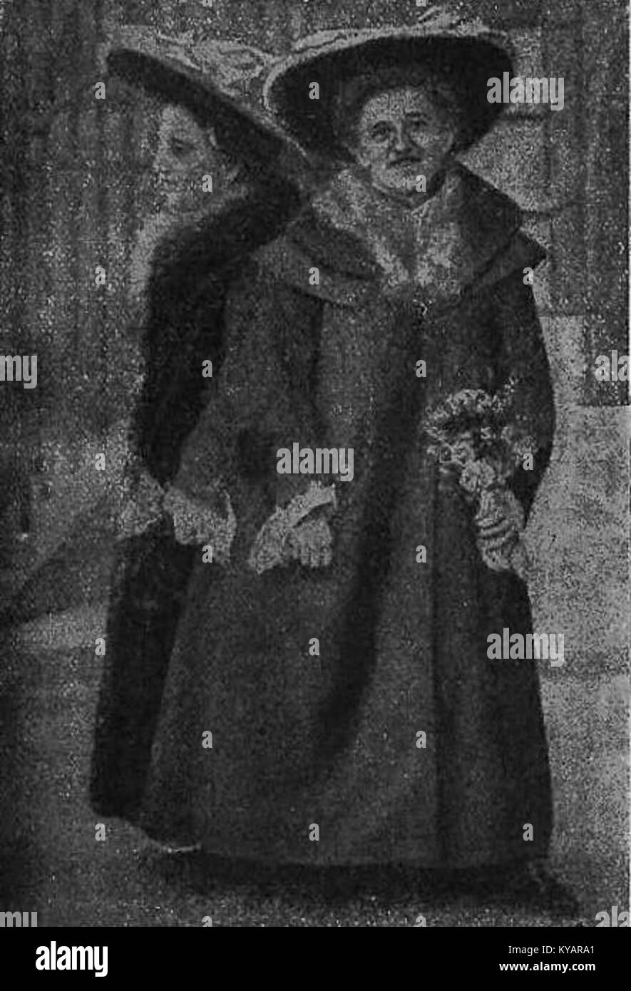 Róża ich Józefa Błażkówny (siamesische Zwillinge,-1904) Stockfoto
