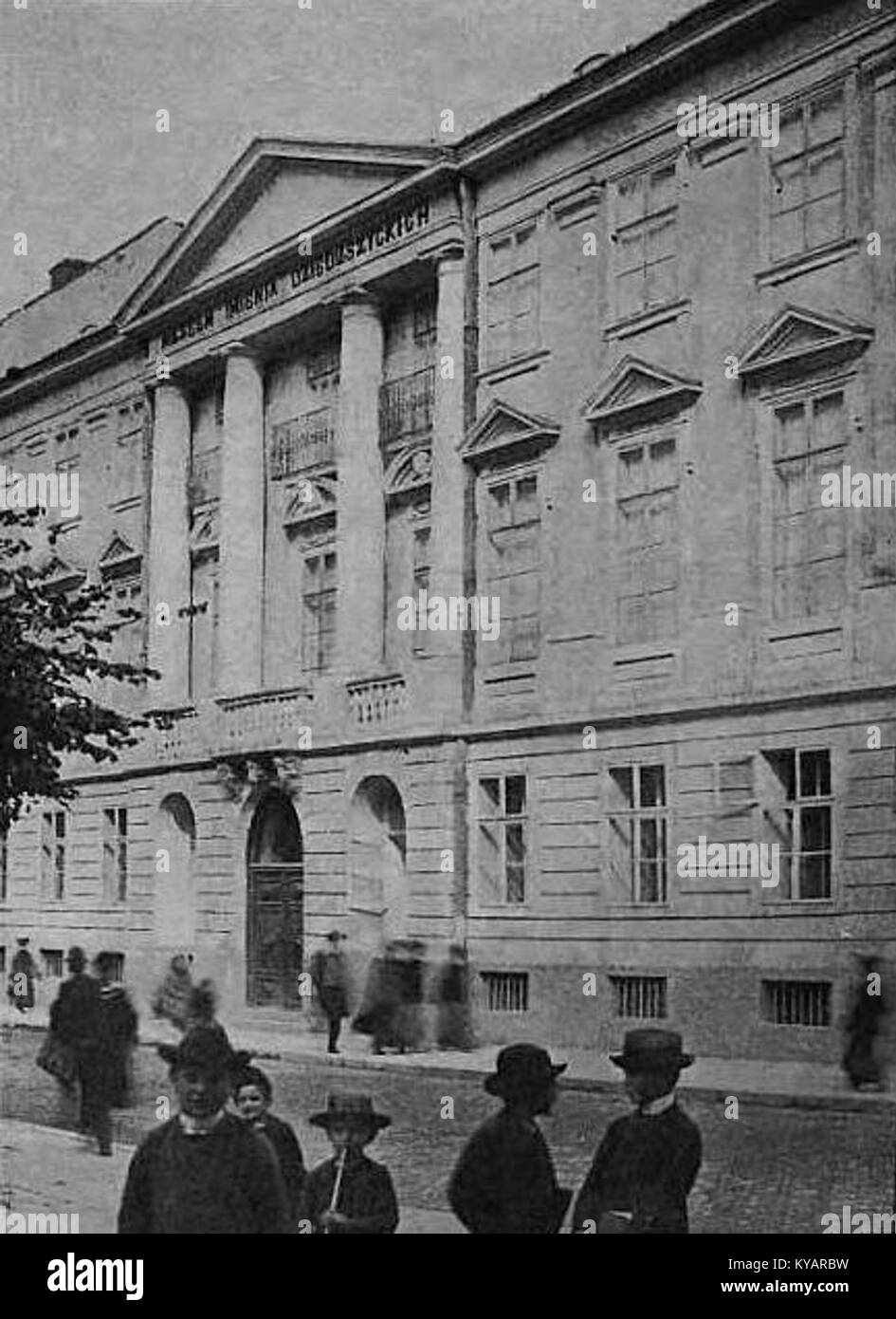 Muzeum Przyrodnicze im. Wir dzieduszyckich Lwowie (-1905) Stockfoto