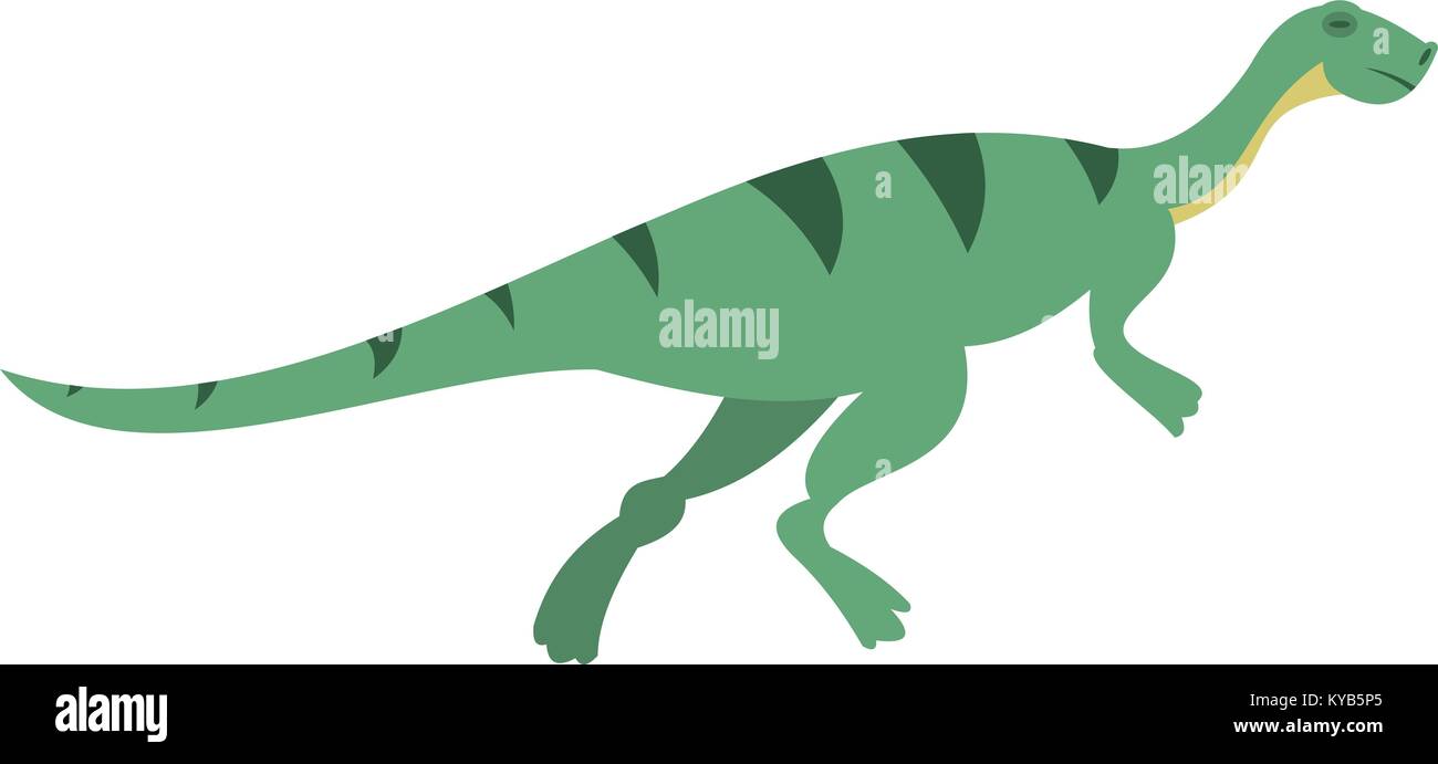 Gallimimus Dinosaurier Symbol isoliert Stock Vektor