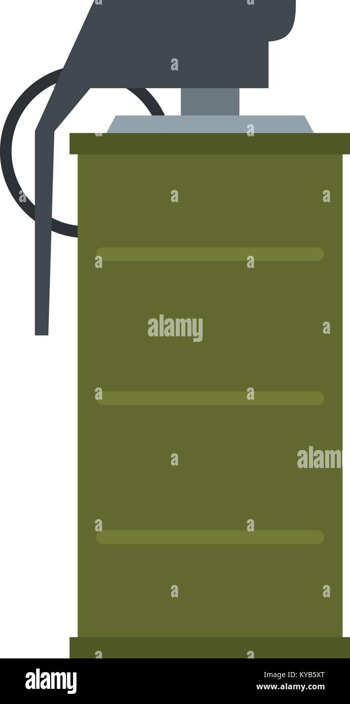 Rauch Granatensymbol isoliert Stock Vektor