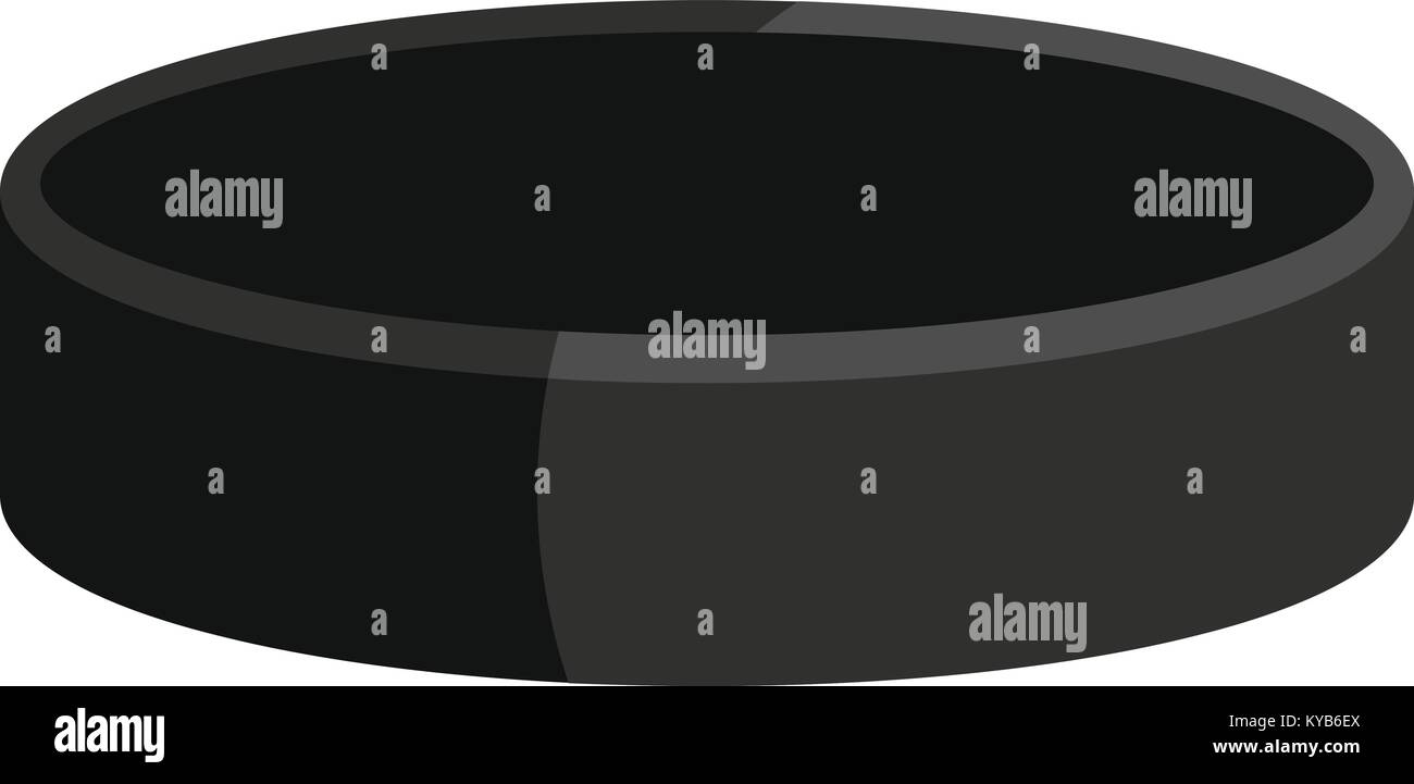 Ice Hockey Puck Symbol isoliert Stock Vektor