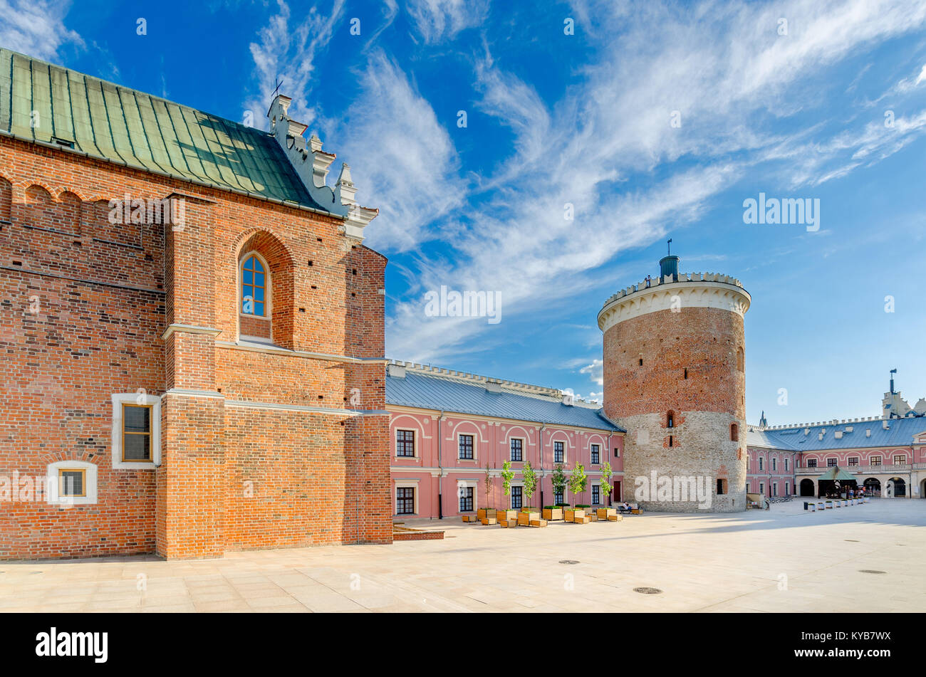 Königliches Schloss in Lublin, Polen, Europa Stockfoto