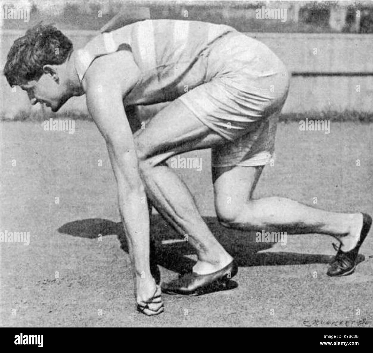 Maxey Long gewann das 400-Meter-Rennen bei den Olympischen Sommerspielen 1900 und gewann damit den Titel Olympiasieger in der Leichtathletik. Stockfoto