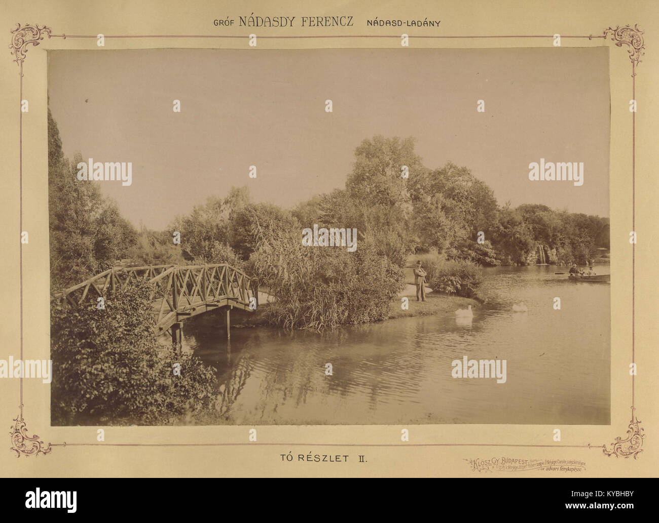 Nádasdladány, Fejér megye. Ein nádasdy Kastély parkja között, 1895-1899. 83329 Fortepan Stockfoto