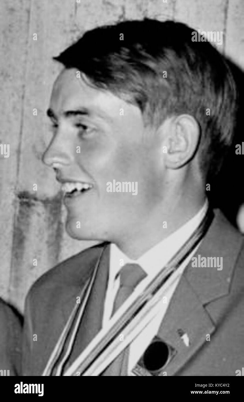 Ein Porträt von Ole Poulsen aus dem Jahr 1964, einem dänischen Sportler, der für seine Leistungen im Rudern und die Teilnahme an internationalen Wettkämpfen im 20. Jahrhundert bekannt ist. Stockfoto