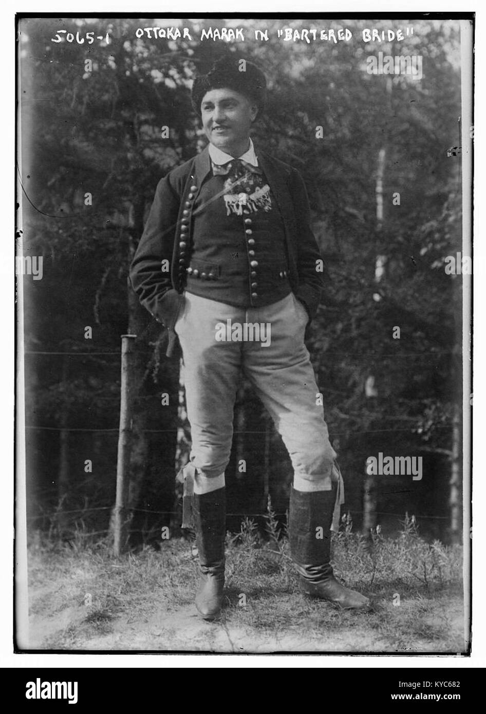 Otakar Mařák ca. 1919 in die Verkaufte Braut Stockfoto