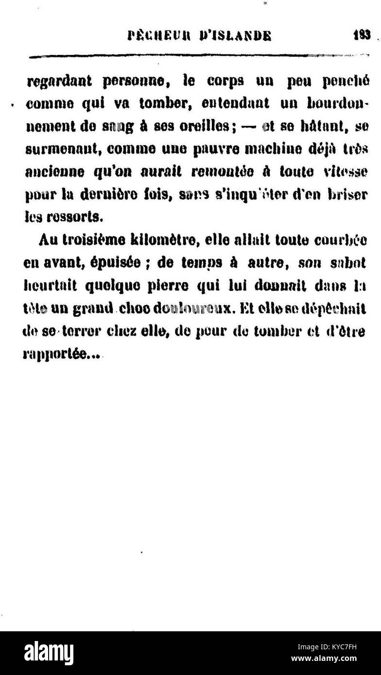 Das literarische Werk „Pêcheur d’Islande“ aus dem 19. Jahrhundert befasst sich mit dem gefährlichen und anspruchsvollen Leben isländischer Fischer, die unter schwierigen Bedingungen auf See stehen. Stockfoto