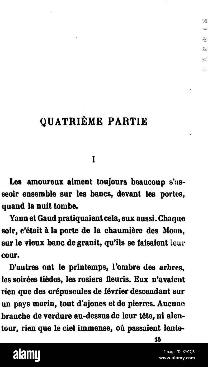 Eine Destille aus der „Pêcheur d’Islande“, die ein Fischereischiff auf See unter rauem Wetter zeigt und die Ausdauer und Herausforderungen erfasst, denen Seeleute in den nördlichen Gewässern gegenüberstehen. Stockfoto