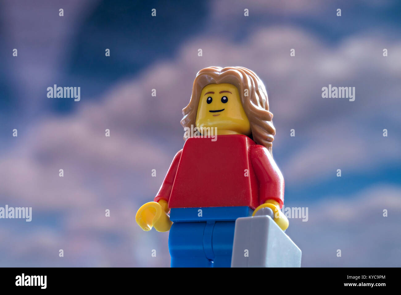 Lego touristische Mini - Abbildung Stockfoto