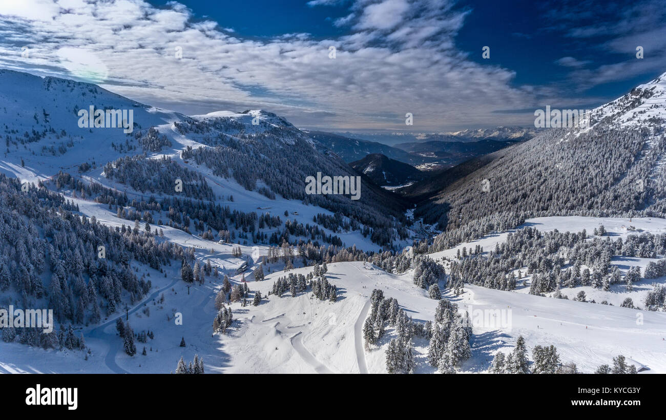 Winter-Berglandschaft Stockfoto